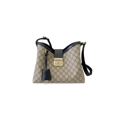 GUCCI PADLOCK FABRIC MEDIUM SHOULDER BAG ‎839021 (29*23.5*15.5cm)